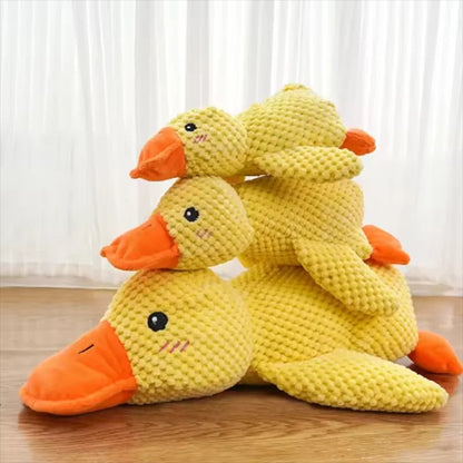 Squeaky Yellow Duck Dog Toy
