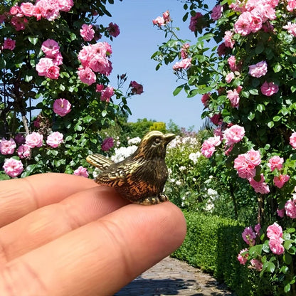 Mini Brass Sparrow Figurines - 2 (PCS)