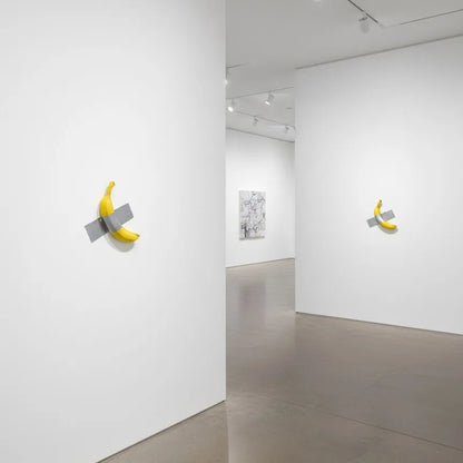 The Duct-Taped Banana Sculpture