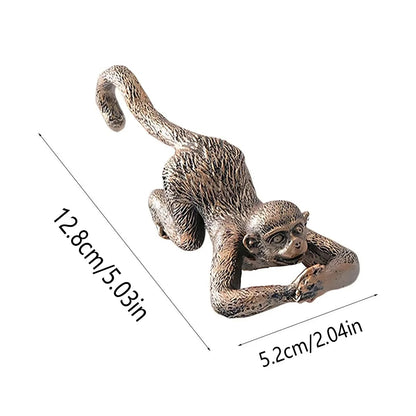 Hanging Bonsai Monkey Statue – Resin Garden & Home Decor