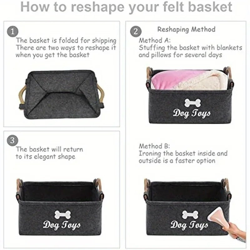 Pet Toy Storage Basket