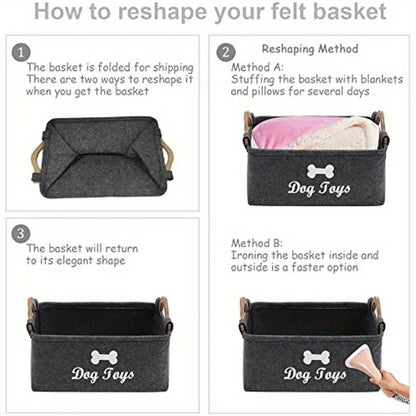 Pet Toy Storage Basket