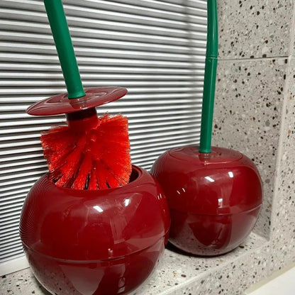 Cherry Toilet Brush & Holder