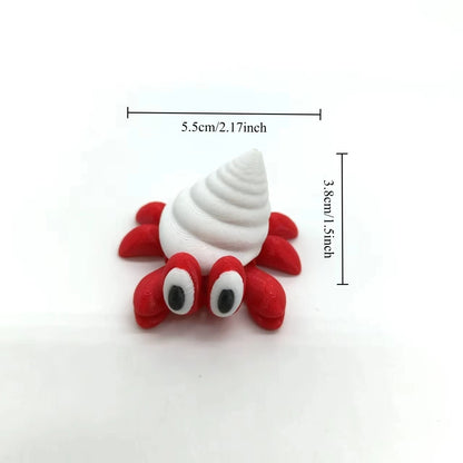3D Printed Hermit Crab Figurine