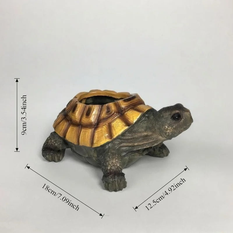 Turtle Shell Planter Pot