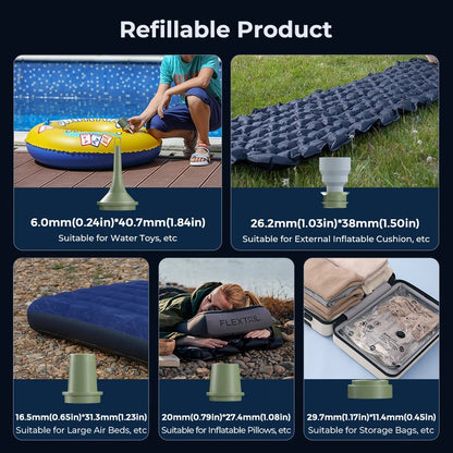 Portable Electric Air Pump with Camping Light