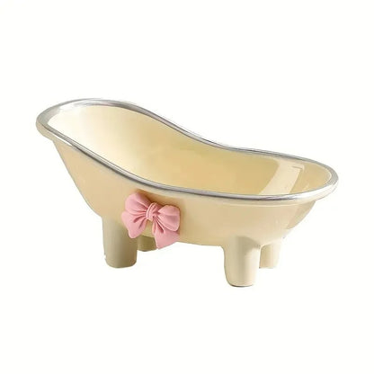 2Pcs Bathtub Style Soap Holder Tray