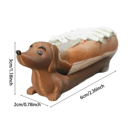 Puppy-Shaped Serving Tray – Dachshund Snack & Hot Dog Holder