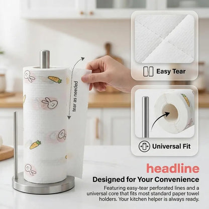 Reusable Kitchen Paper Towel Roll – 400 Sheets
