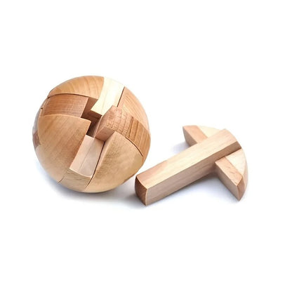 Wooden Puzzle Ball Decor