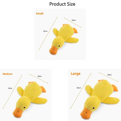 Squeaky Yellow Duck Dog Toy