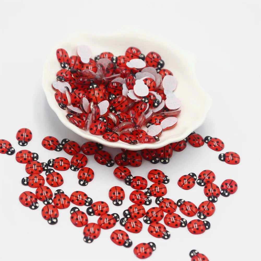 50pcs Mini Ladybug - Self-Adhesive