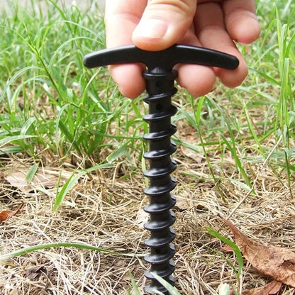 Outdoor Tent Pegs – Heavy-Duty Screw-In Ground Stakes for Camping & Hiking
