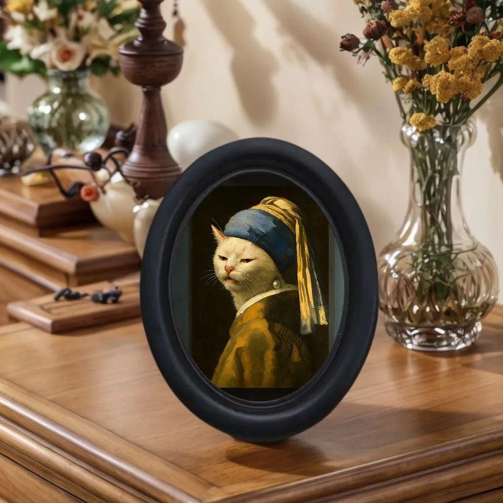 Funny Framed Cat Wall Decor