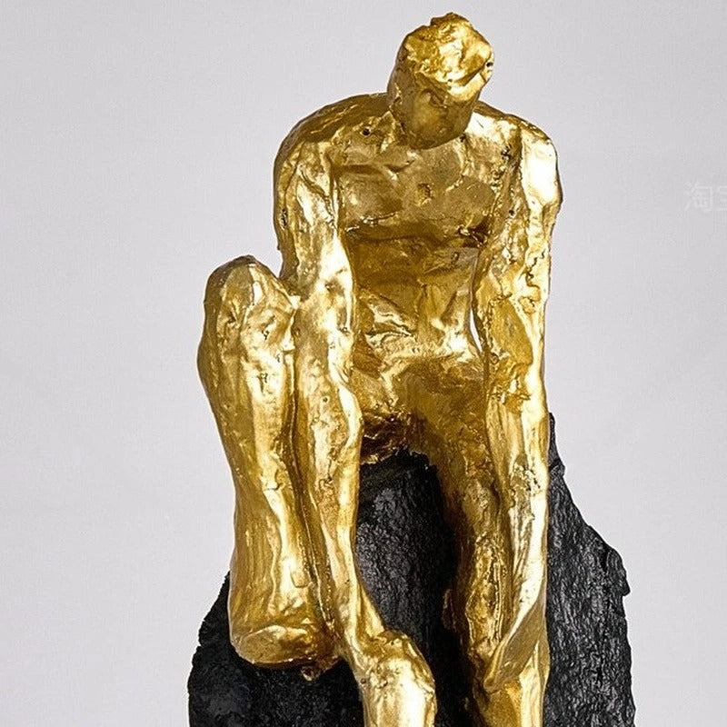Never Give Up Climbing Sculpture