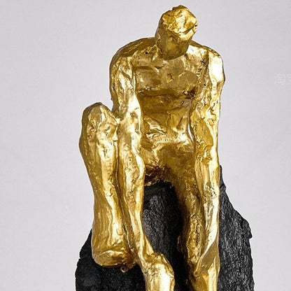 Never Give Up Climbing Sculpture