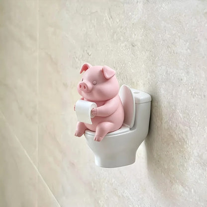 Bathroom Buddy Pig Figurine