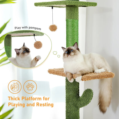 Floor-to-Ceiling Cactus Cat Tree