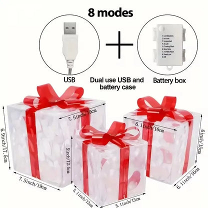3-Piece Light-Up Gift Box Set