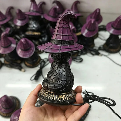 Midnight Witch Cat Lamp