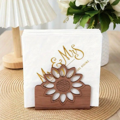 Sunflower Wooden Napkin Holder