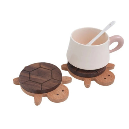 Cute Wooden Turtle Coaster