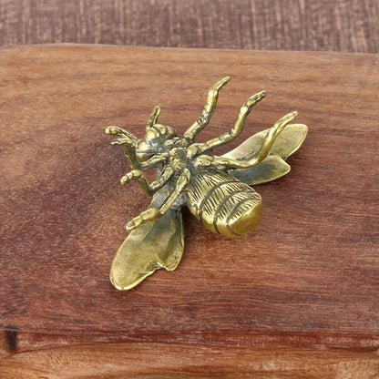 Solid Brass Bee Figurine