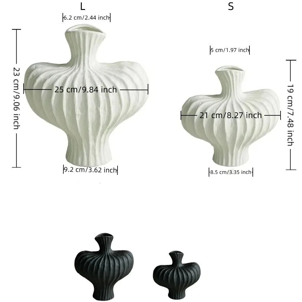 Nordic Abstract Decorative Vase - 1pc