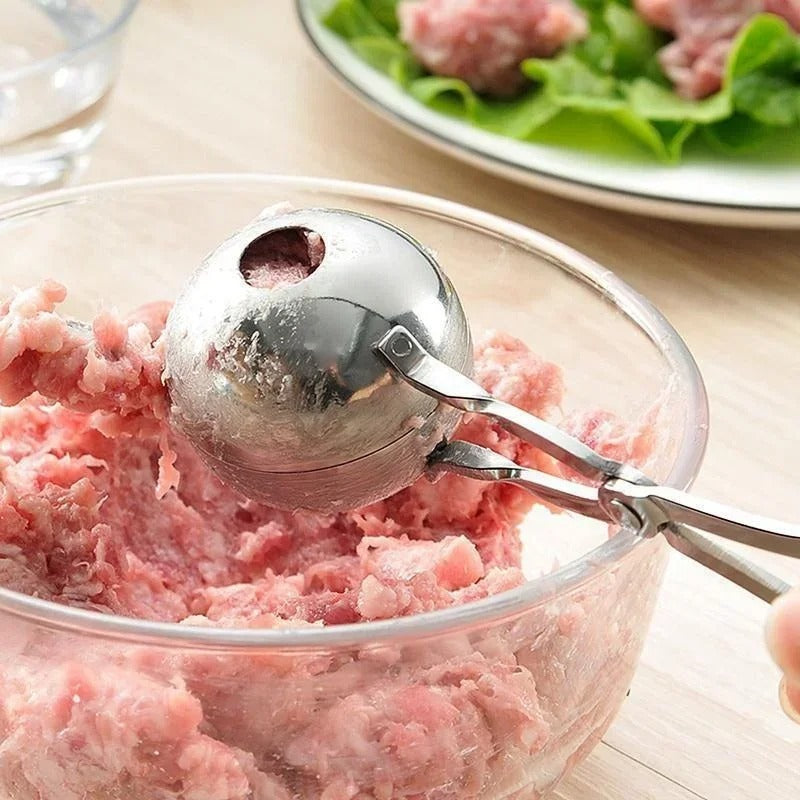 Stainless Steel Meatball Maker Tool – Easy Round Ball Shaper