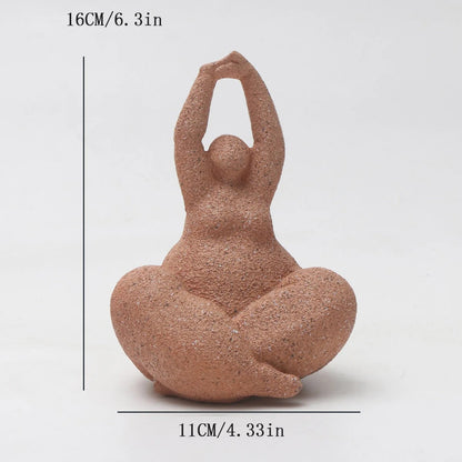 Abstract Curvy Woman Sculpture - 3(PCS)