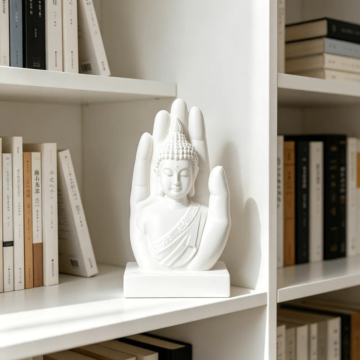 Palm Buddha Statue – Zen Meditation