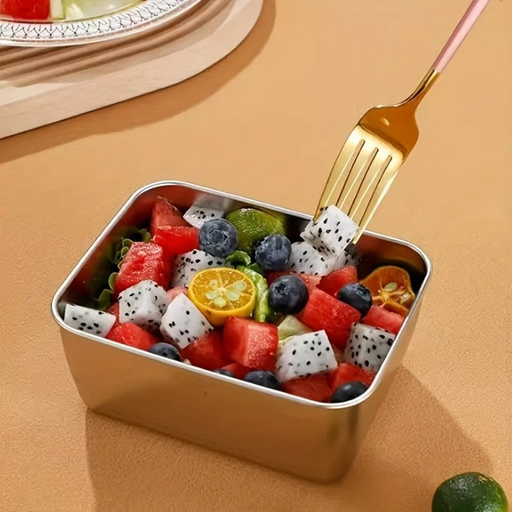 5-Piece Stainless Steel Food Storage Containers Set