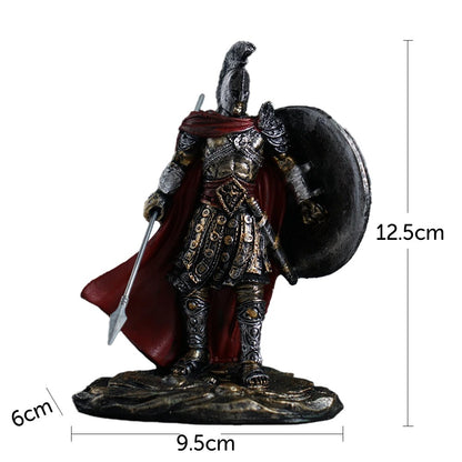 Retro Spartan Warrior Statue