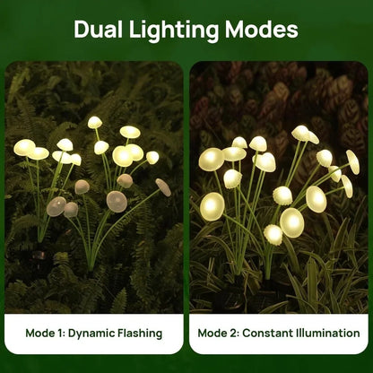Solar Jellyfish Mushroom Garden Lights – 6 LED Decorative Lawn Lamps