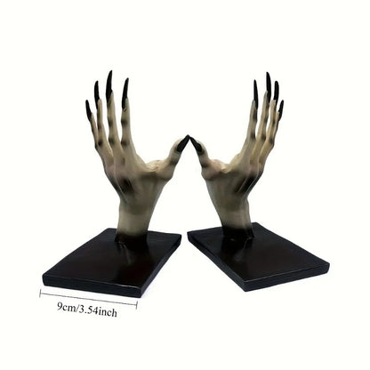 Witch Hand Bookends –  Bookshelf Decor