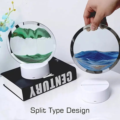 7-Color Flowing Sand Art LED Lamp