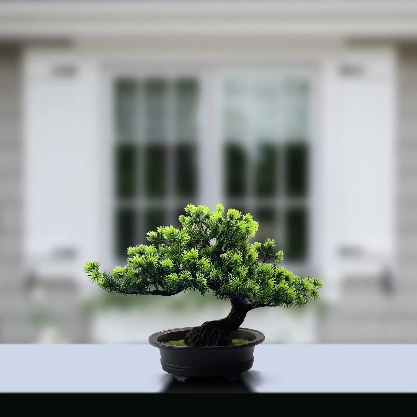 Lifelike Mini Bonsai Plant – Artificial Greenery Décor