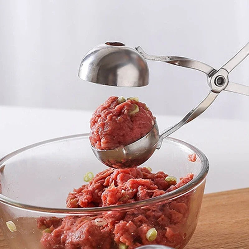 Stainless Steel Meatball Maker Tool – Easy Round Ball Shaper