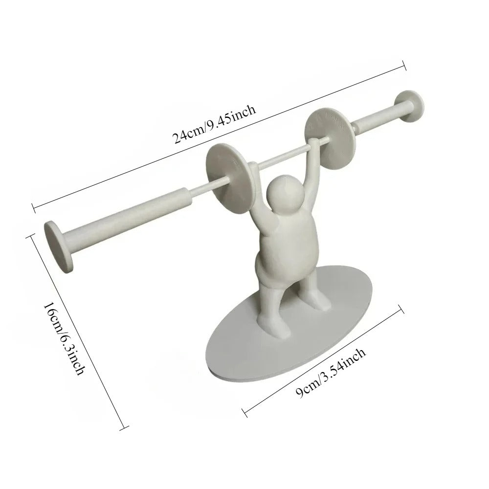 Funny Weightlifting Toilet Paper Holder