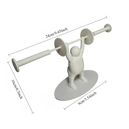 Funny Weightlifting Toilet Paper Holder