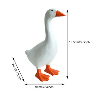 White Goose Key Holder Figurine