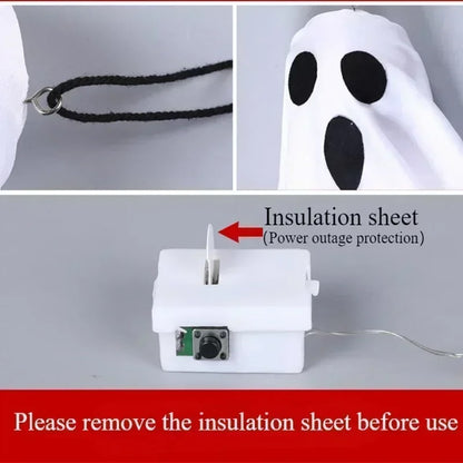 Spooky LED Ghost Lantern for Home & Yard Decor
