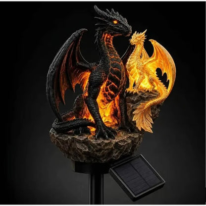 Solar Dragon Garden Statue – LED Outdoor Lawn & Patio Decor