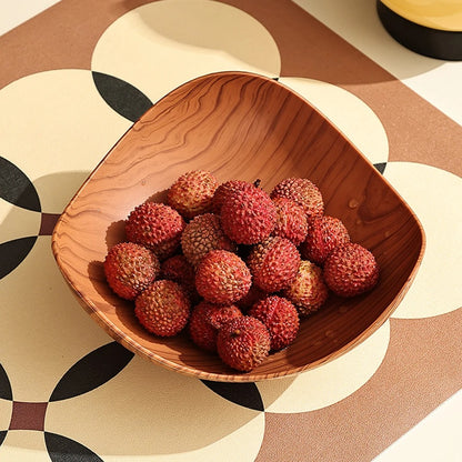 Imitation Wood Grain Fruit Plate
