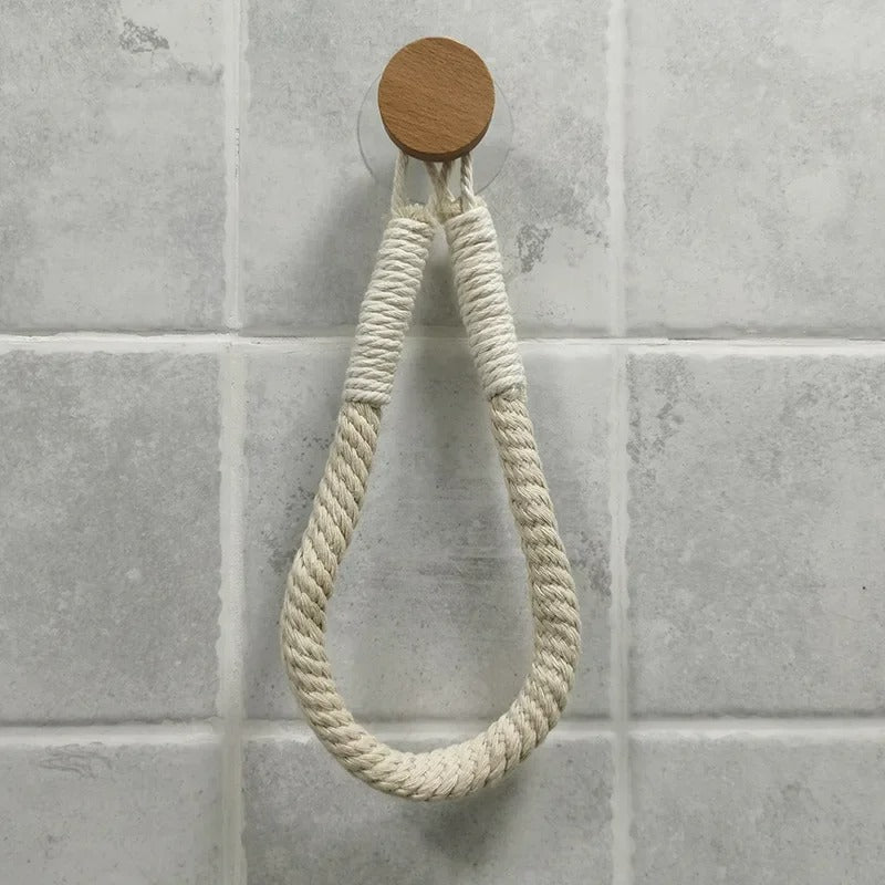 Rustic Rope Towel Holder