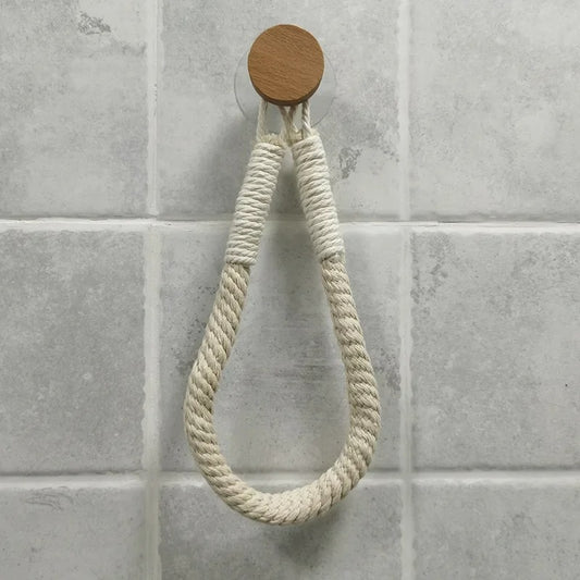 Rustic Rope Towel Holder