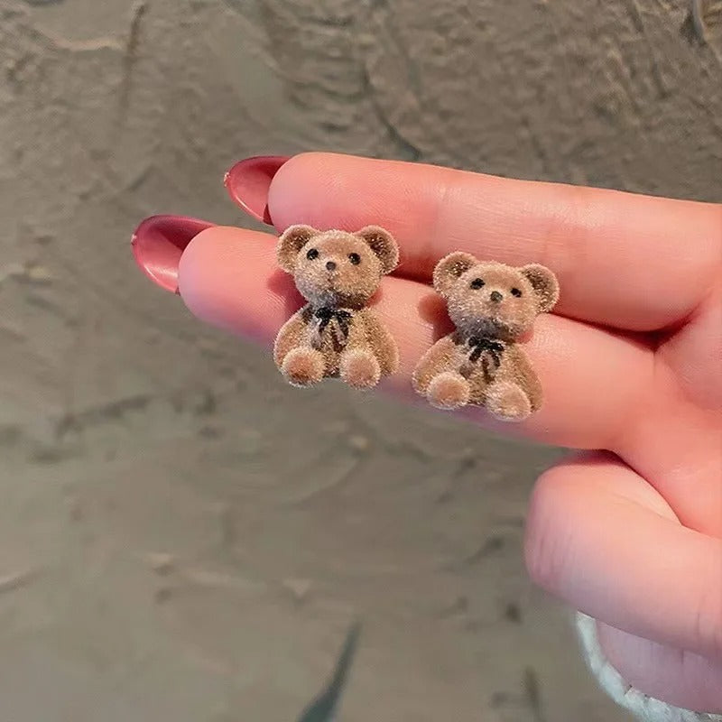 Cute Plush Bunny Stud Earrings