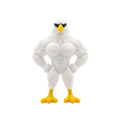 Muscle Eagle Figurine with Sunglasses