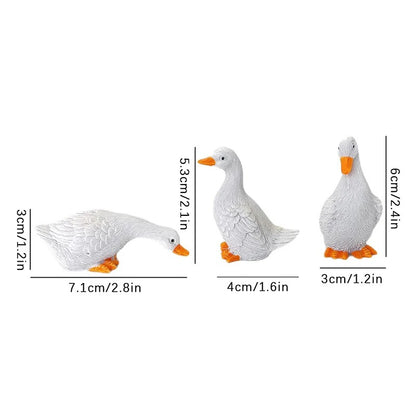 3-Piece Duck Flower Pot Set