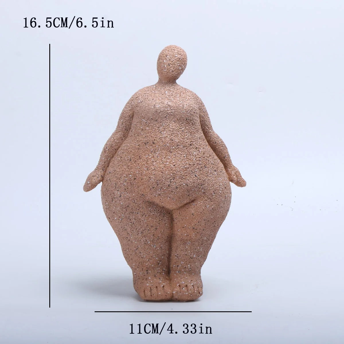 Abstract Curvy Woman Sculpture - 3(PCS)